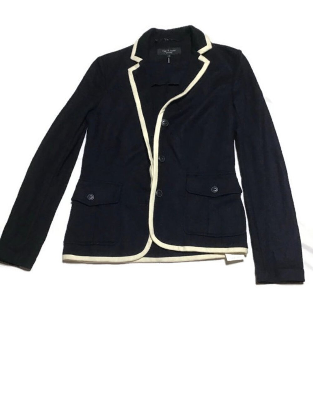 Rag and Bones Women's 100% Wool Blazer- Black- Size 4